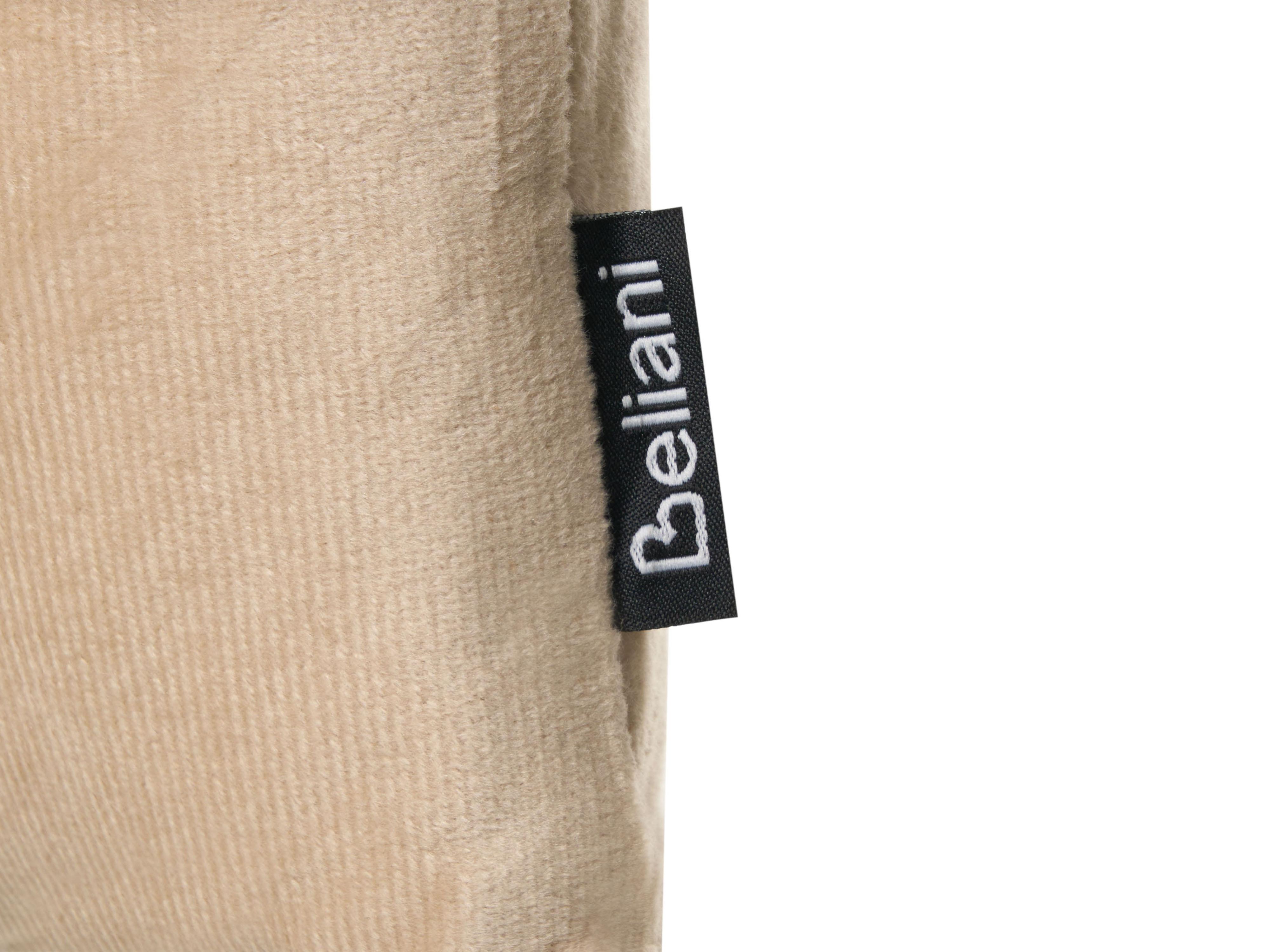 Set van 2 sierkussens BELLE Fluweel 30 x 50 cm Beige effen