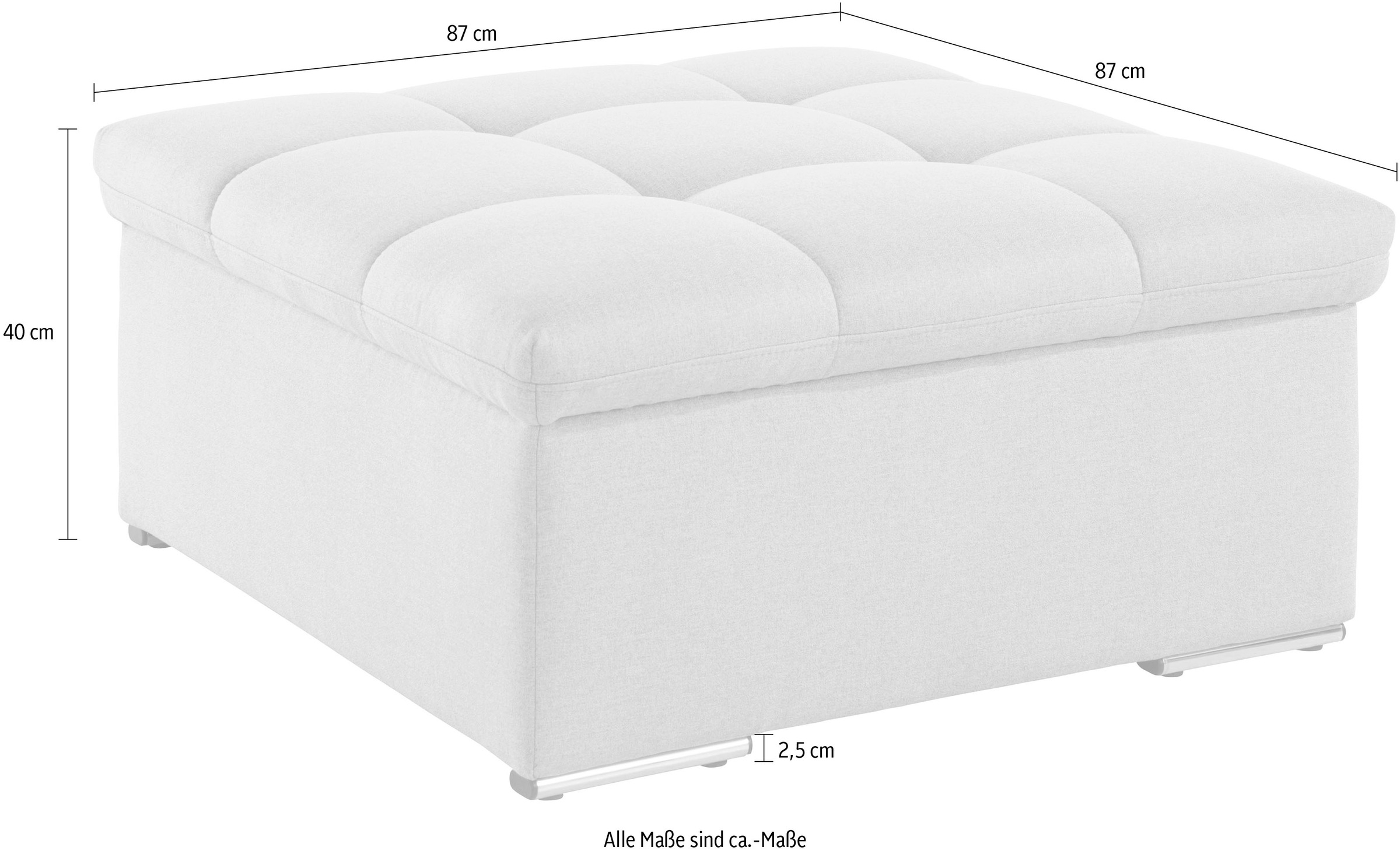 DOMO collection Sitzhocker »Lagoa« in grosser Farbauswahl
