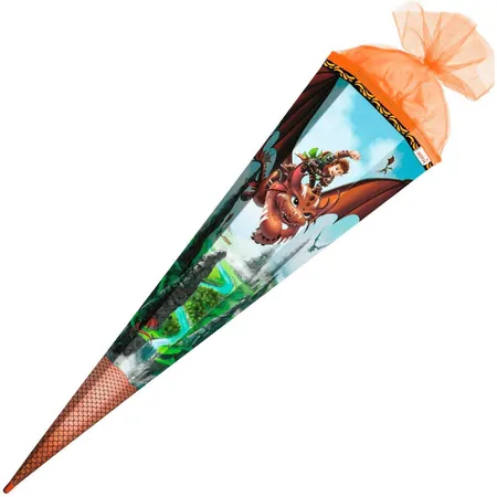 Roth Schultüte Drachenjäger Folie 85cm, eckig