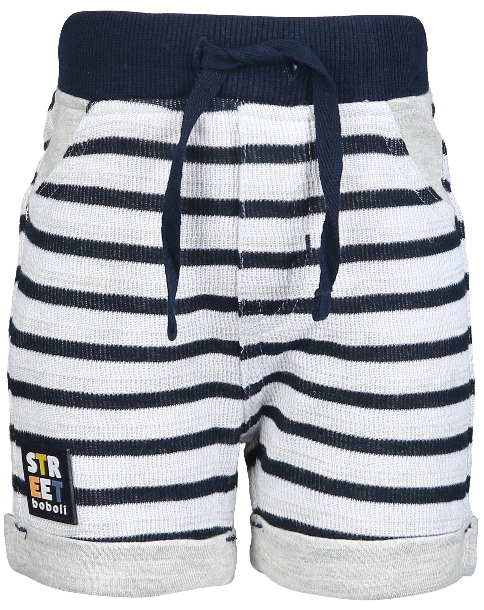 Sweatshorts COZY gestreift in marine