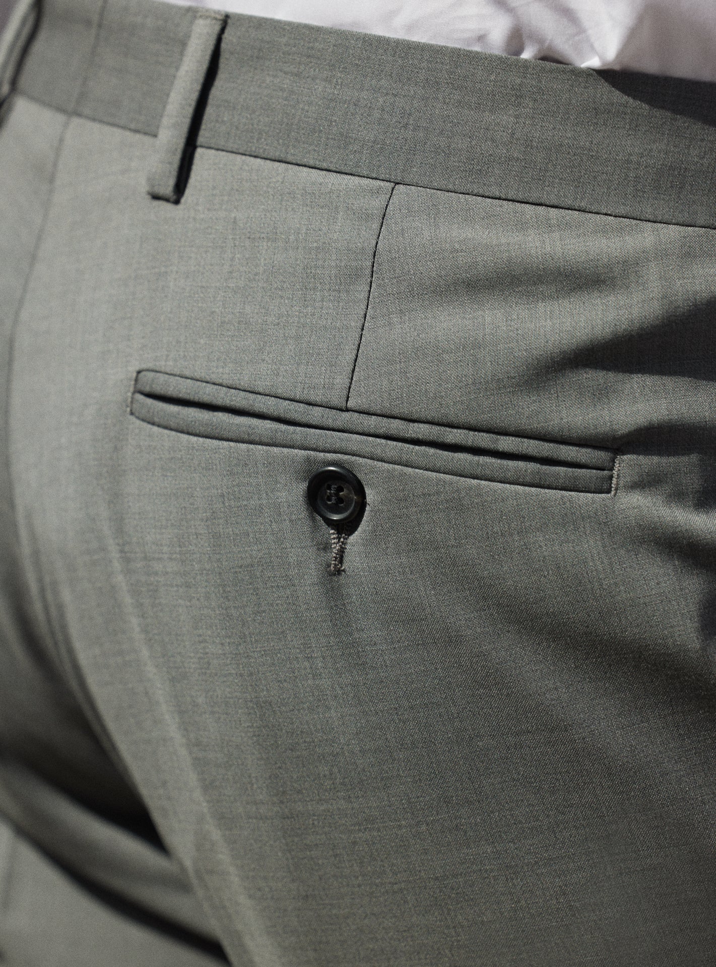 Pantalon de Costume en laine Jones Gris