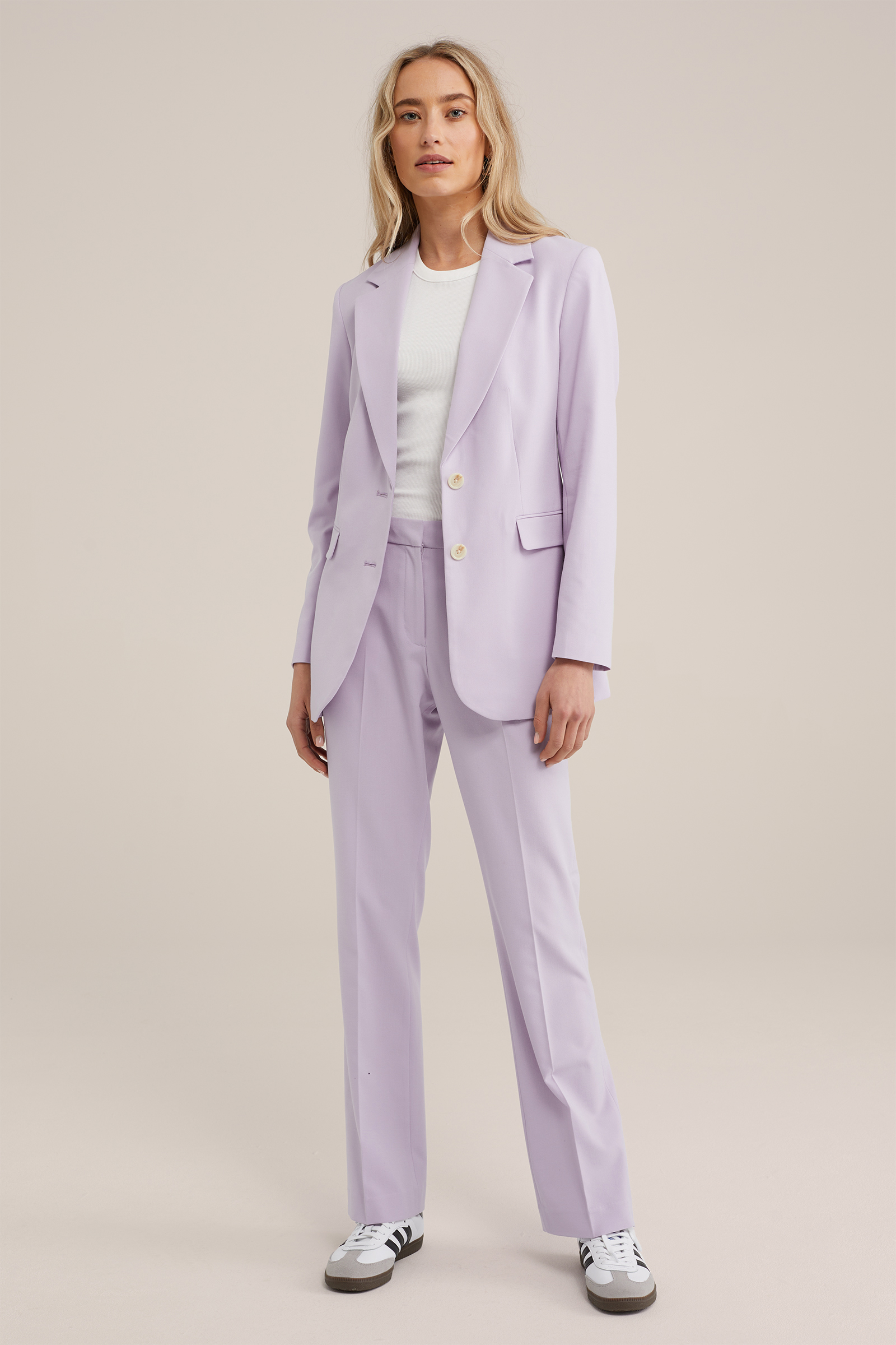 regular fit blazer WE Fashion Lila