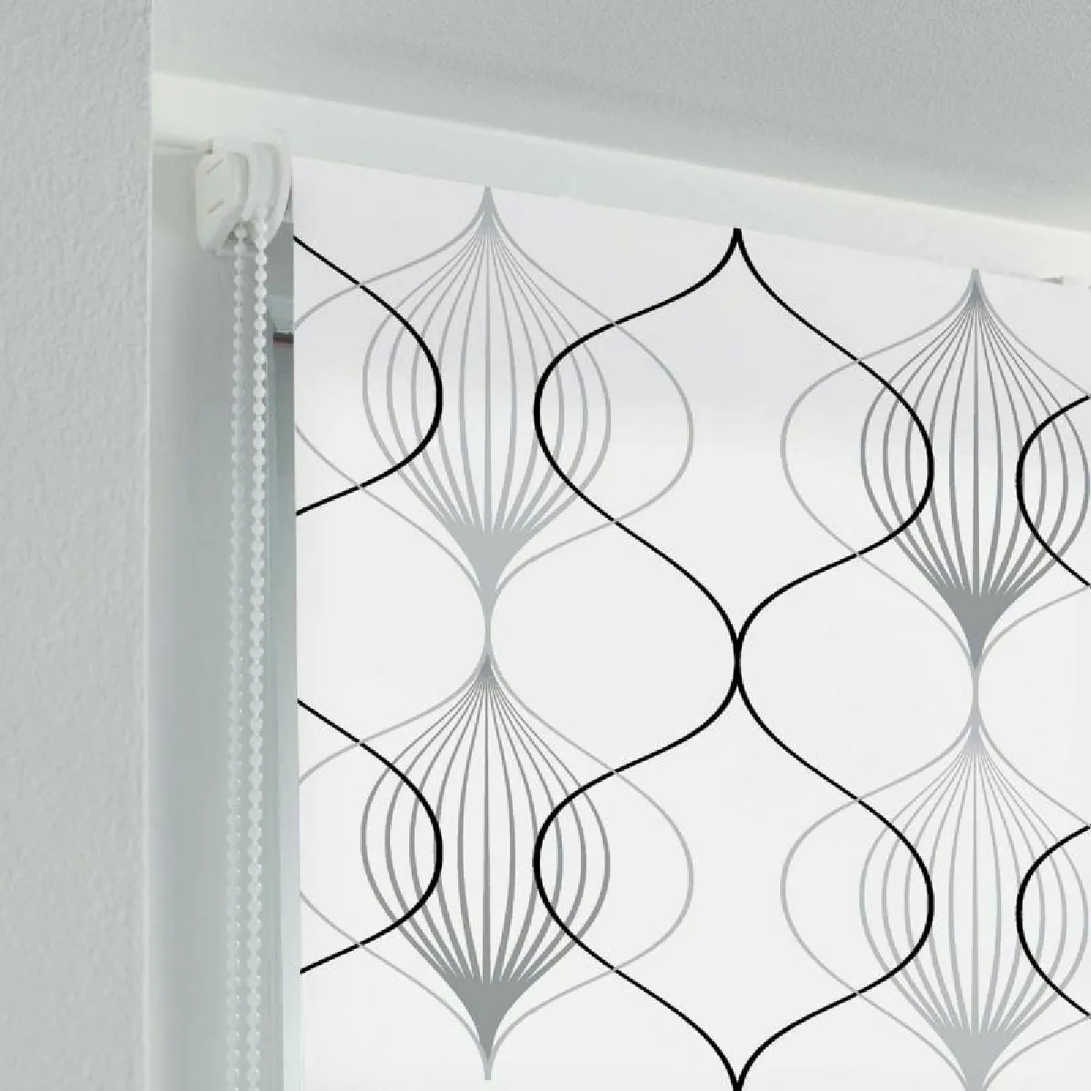 Paris Prix Store Enrouleur Tamisant 60x90 cm Blanc et Gris