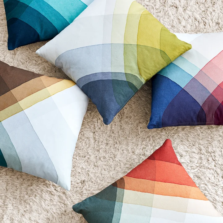Vitra - Herringbone Kissen, 40 x 40 cm, gelb