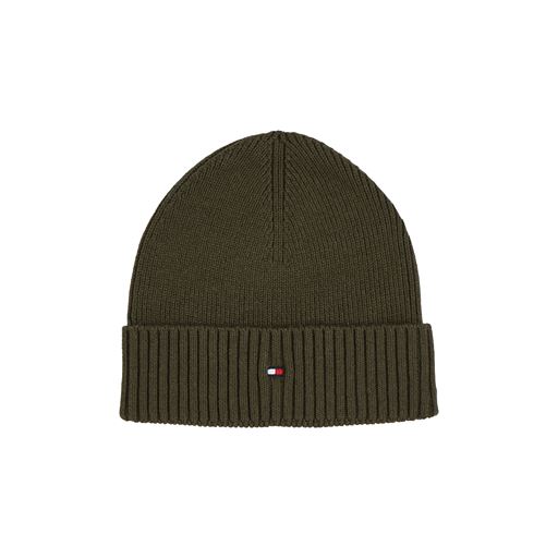 Tommy Hilfiger Logo Beanie, Army Green, One size