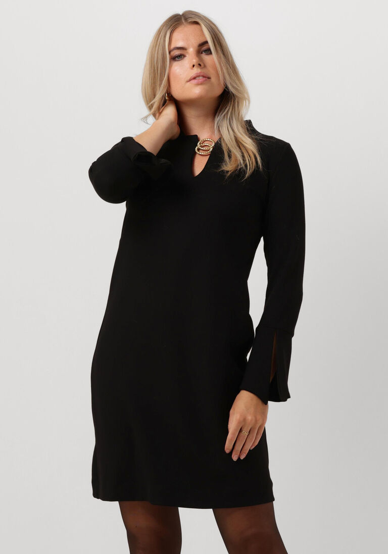 ANA ALCAZAR zwarte ana alcazar midi jurk dress rings