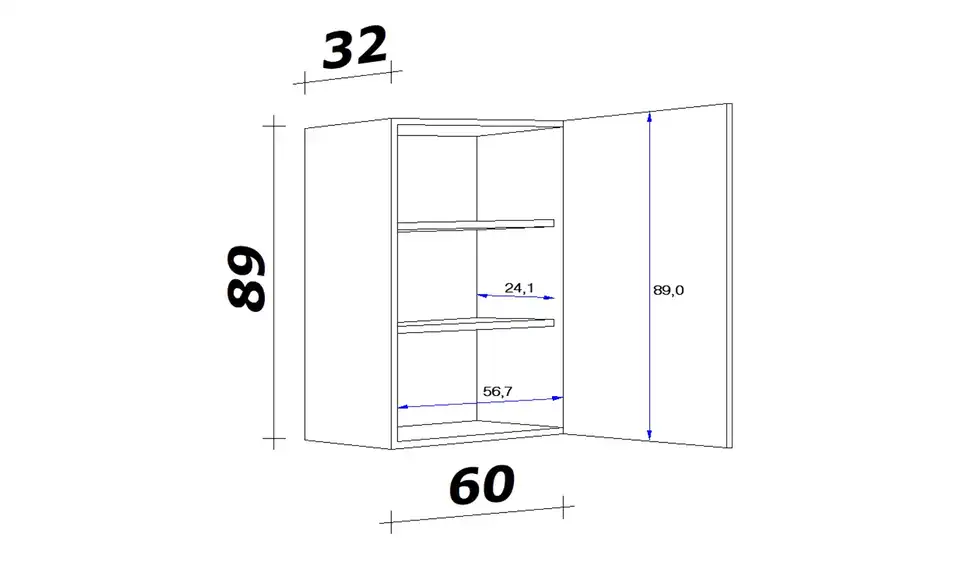 Hängeschrank Ede 60 cm