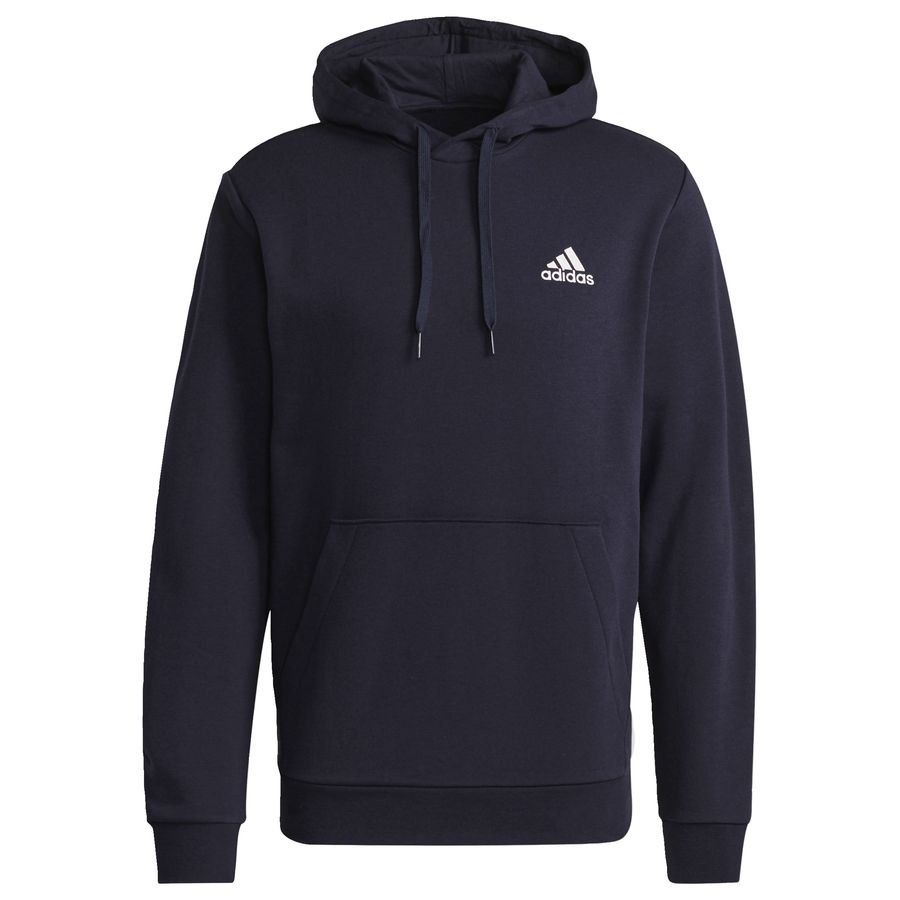 adidas Sweat à Capuche Fleece Feelcozy - Bleu Marine/Blanc