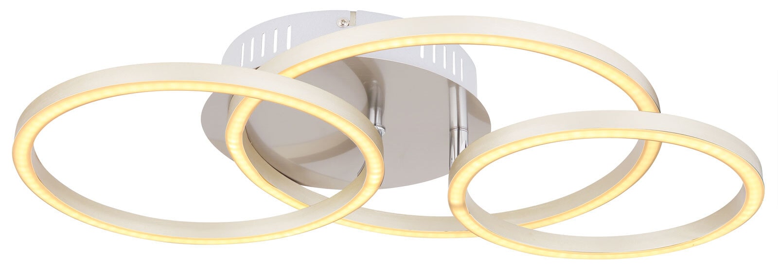 GLOBO LED Deckenlampe KENDY 50 x 30 cm silberfarbig
