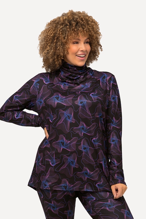 Ski-Funktionsshirt, Loop, V-Ausschnitt, Langarm, recycelt