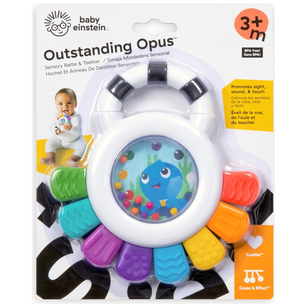 Baby Einstein Outstanding Opus Sensorische Babyrassel und Beißring