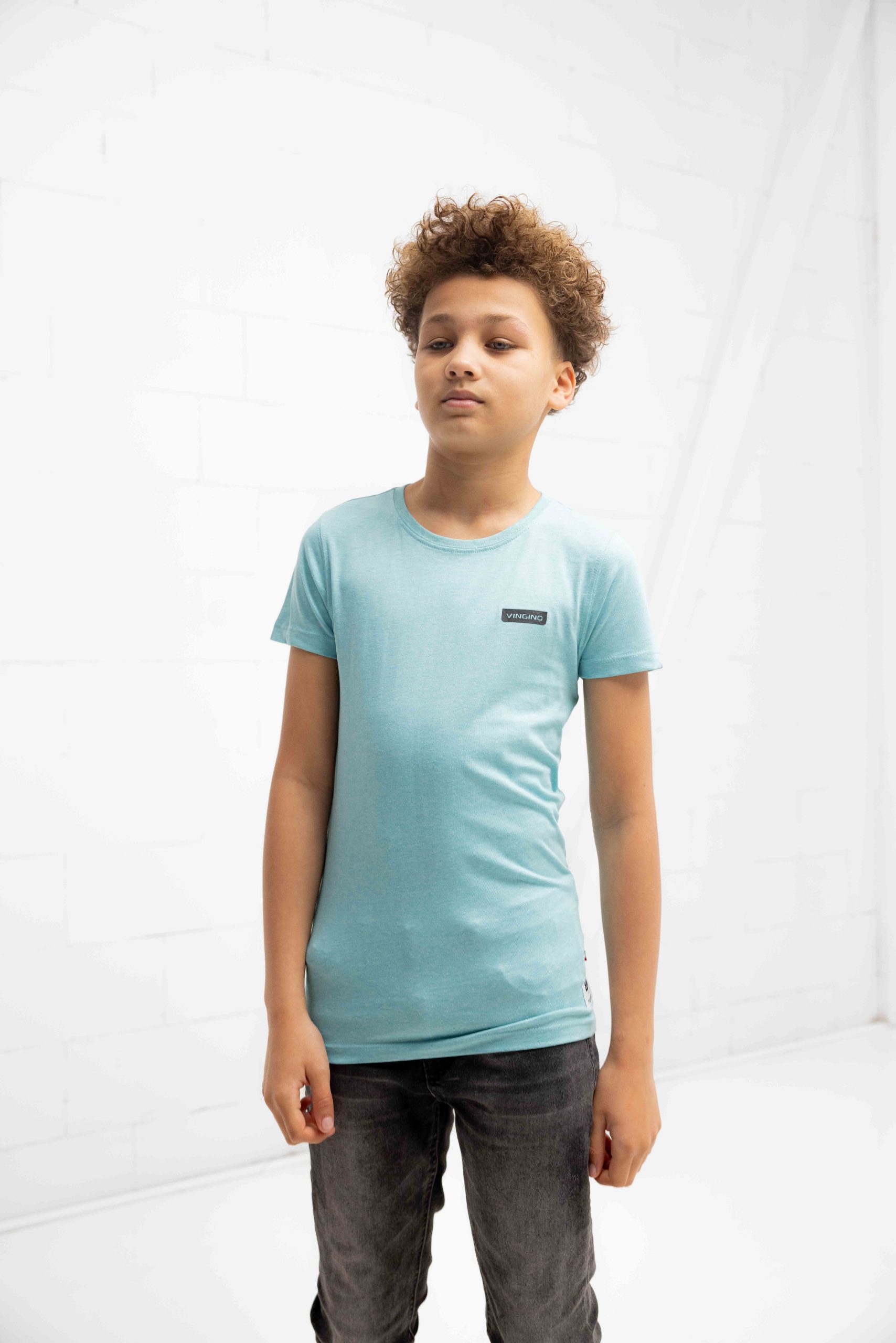 Vingino Basic T-Shirt Kids Blauw
