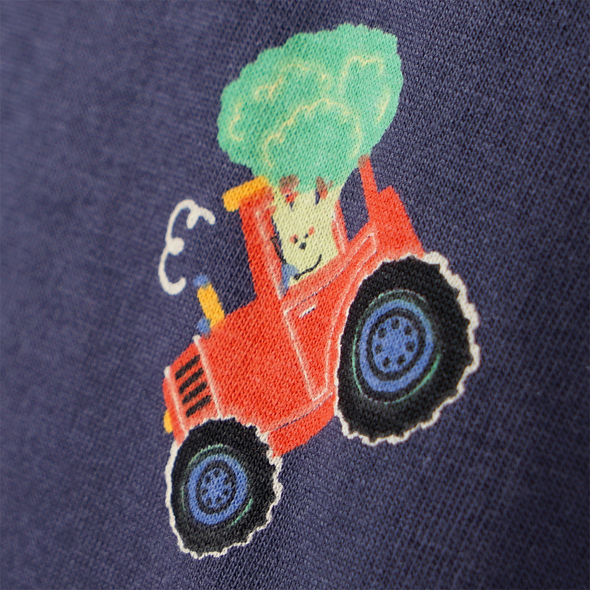 Topolino Jungen T-Shirt mit Traktor-Allover dunkelblau