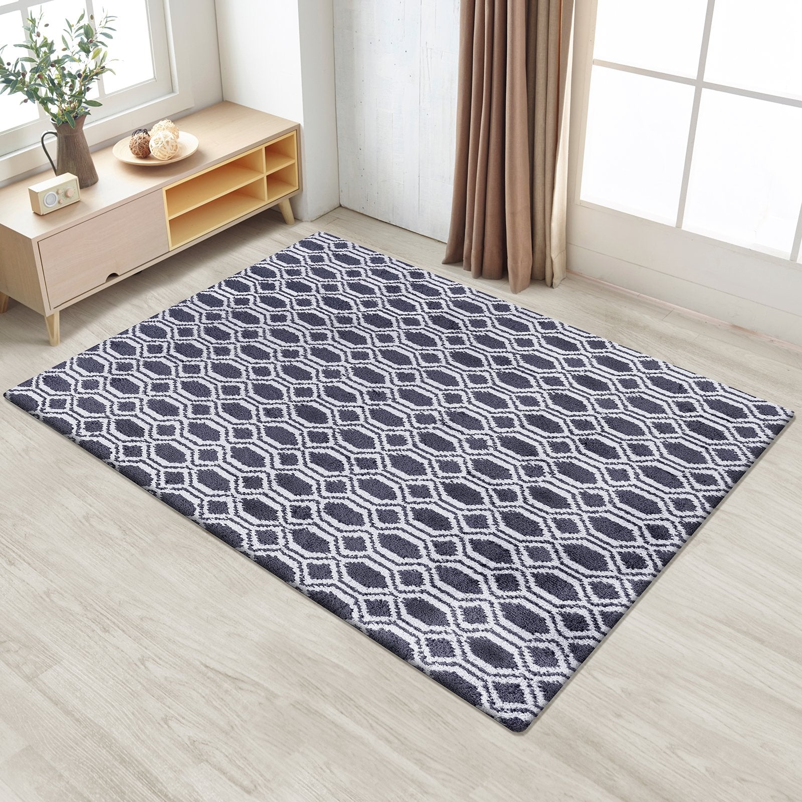 Karat Teppich Casablanca | Schwarz