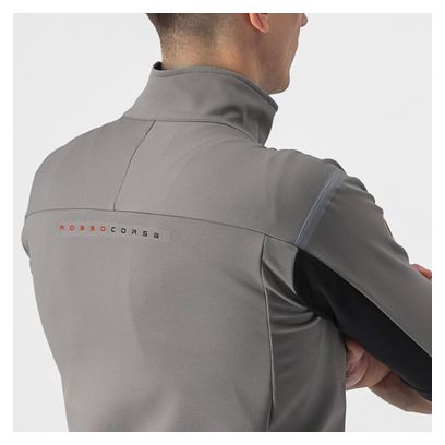 Maillot Manches Courtes Castelli Gabba RoS 2 Gris Clair/Foncé