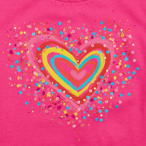 Desigual - TS_HEART - Rose
