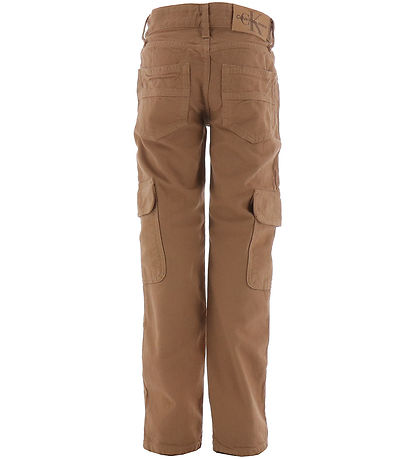 Calvin Klein Hosen - Ultilty Regular Brown Leinwand - Tan
