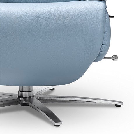 MONDO TV- Sessel MALU Lederbezug Sky