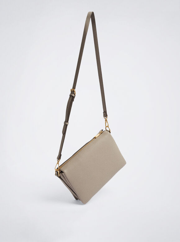 Bolsa transversal para uso diário - Marrom