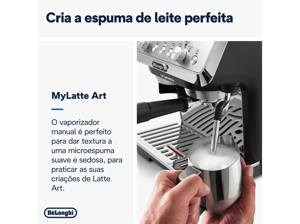 MÁQUINA DE CAFÉ EXPRESSO MANUAL DELONGHI EC9155.MB LA SPECIALISTA ARTE