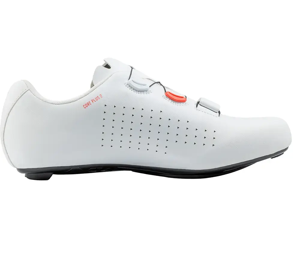 Northwave Core Plus 2 Wielrenschoenen Wit/Fluo Rood Heren