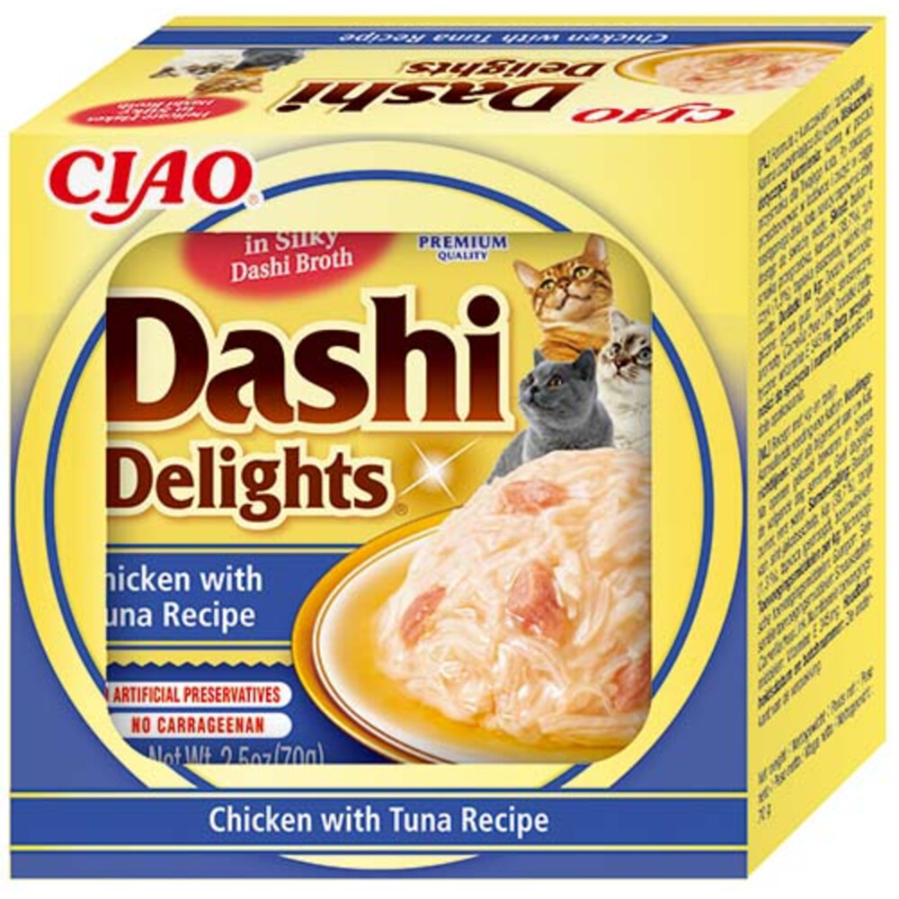 Ciao Dashi Delights Kattenvoer Nat Chicken & Tuna70 gr