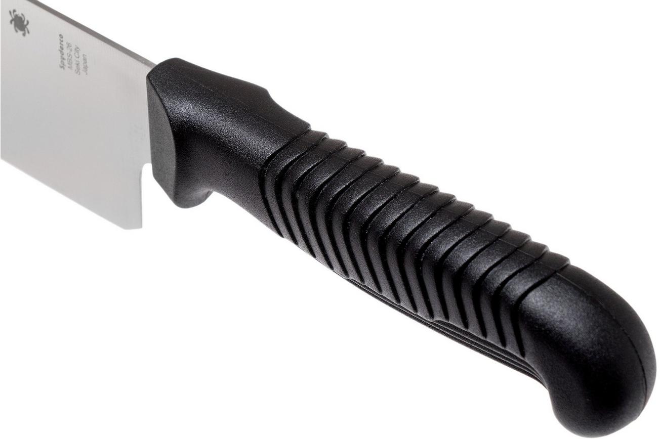 Spyderco K08PBK santoku 16.5 cm, zwart