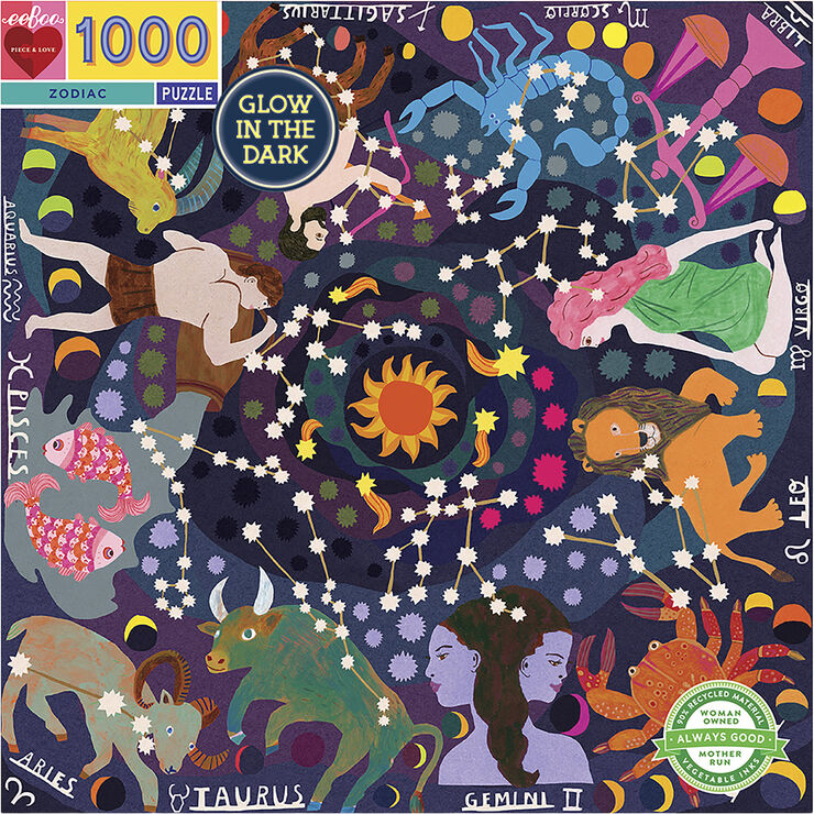 eeBoo eeBoo - Puslespil 1000 brk - Zodiac