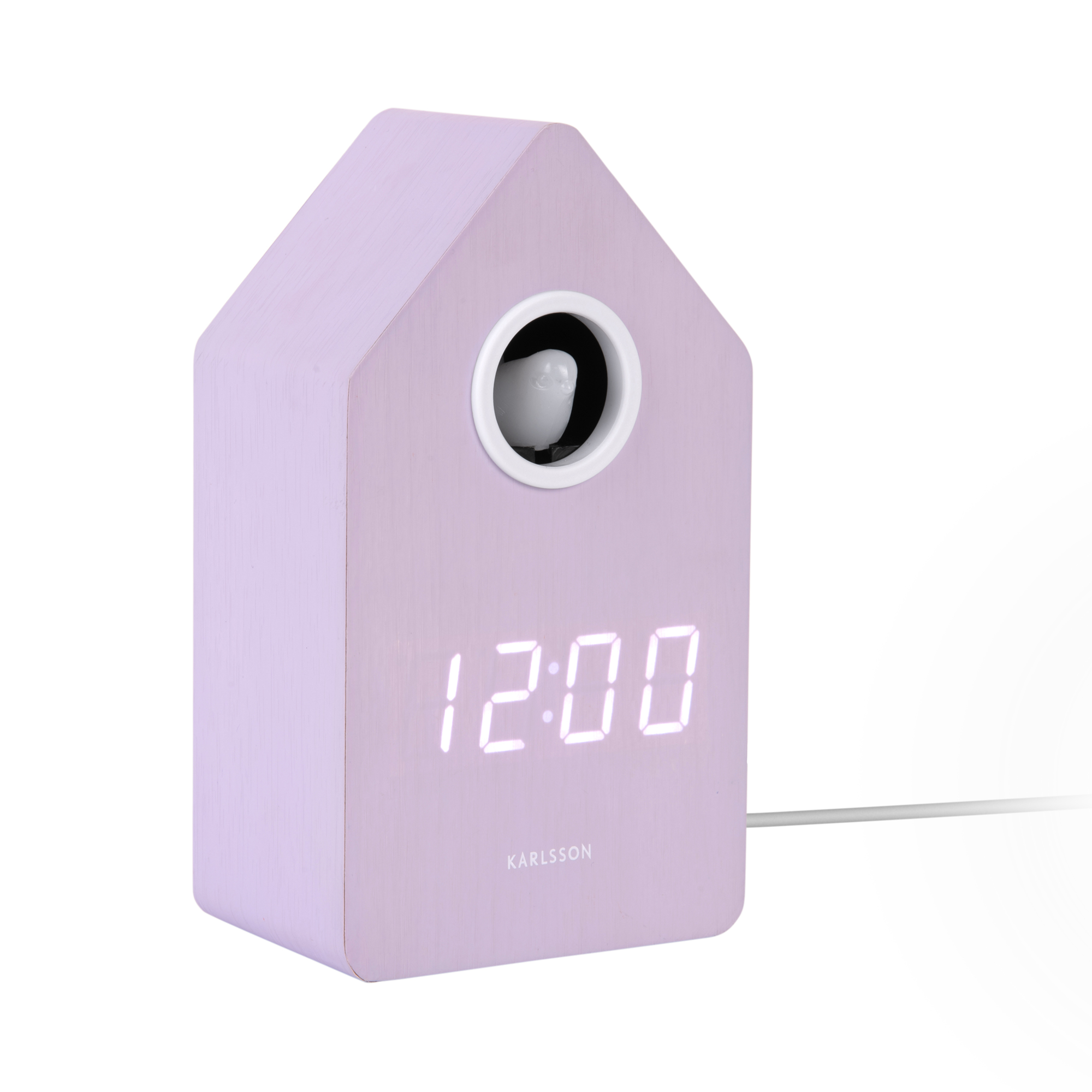 Wekker Koekoek LED Zachtpaars