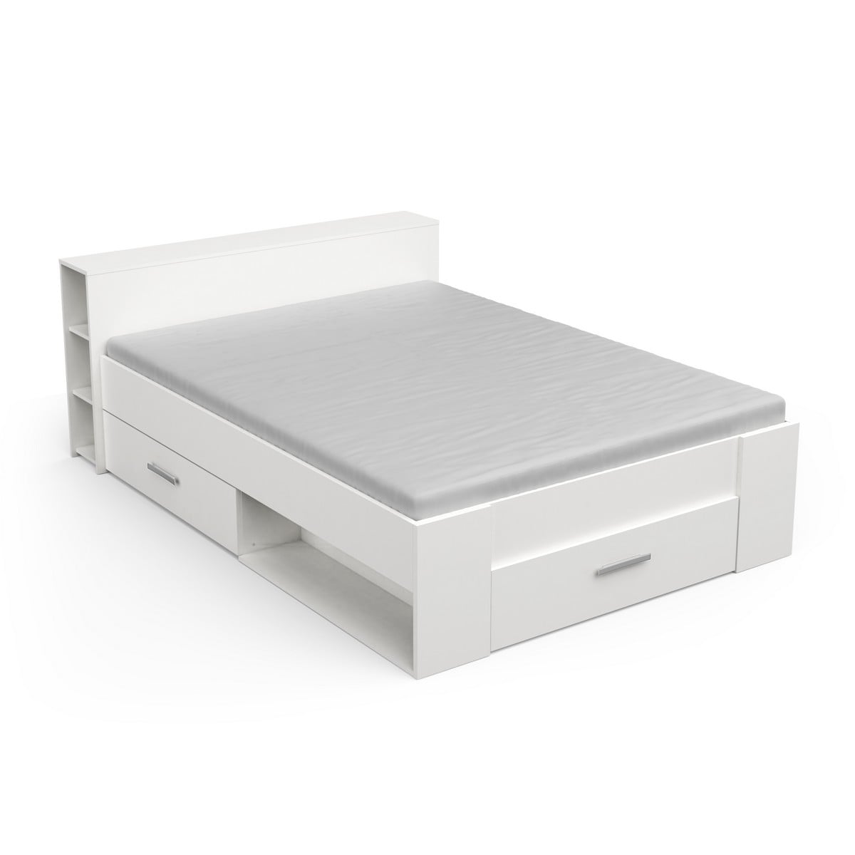 Calicosy - POCKET Bed 2 plaatsen  - H74,3 cm - Mat wit