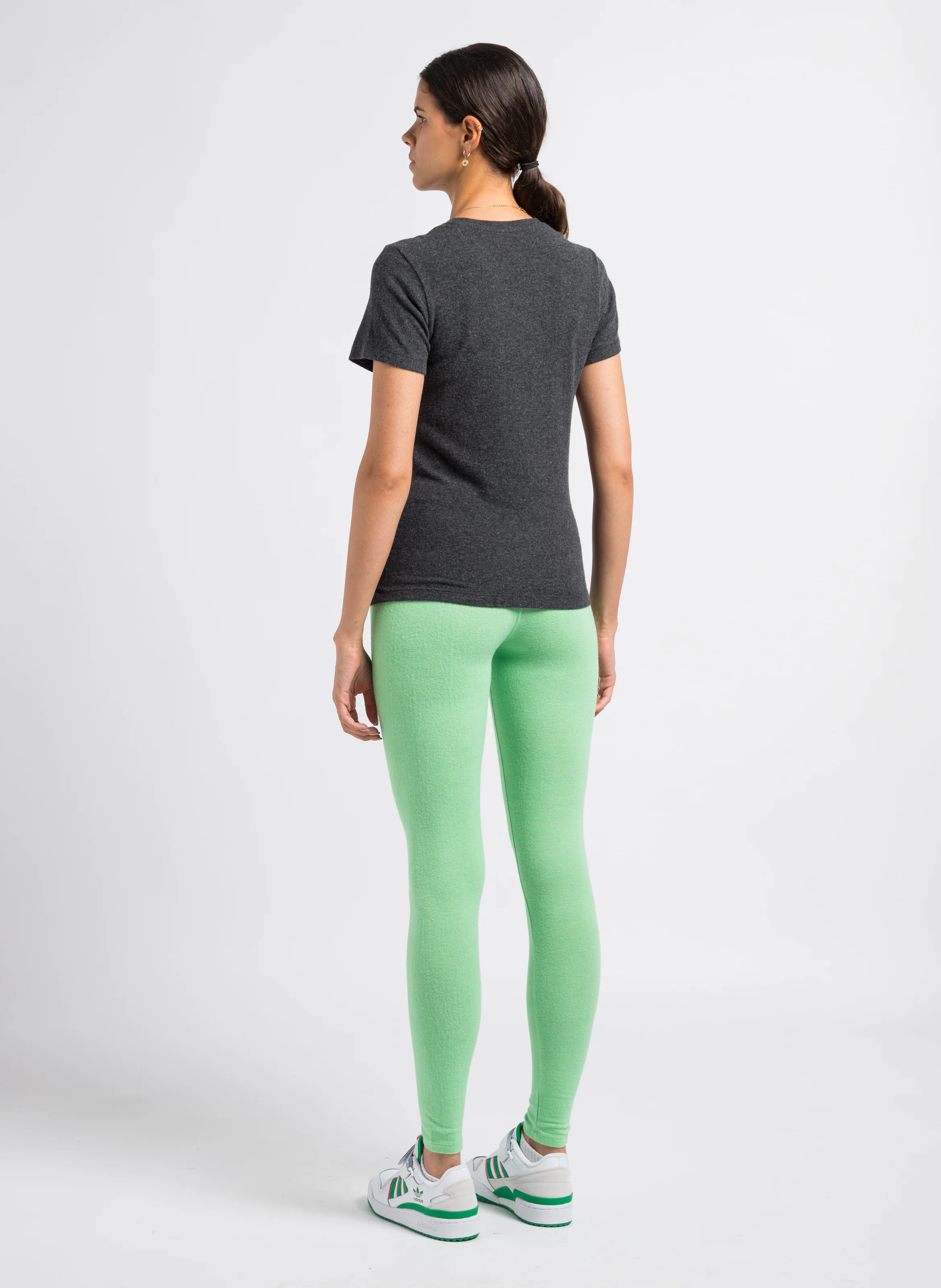 YPAWOOD - Tee-shirt col rond en coton mélangé| Noir
