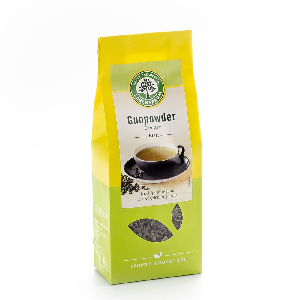 LEBENSBAUM Grüntee Gunpowd China<br>100 g, Beutel