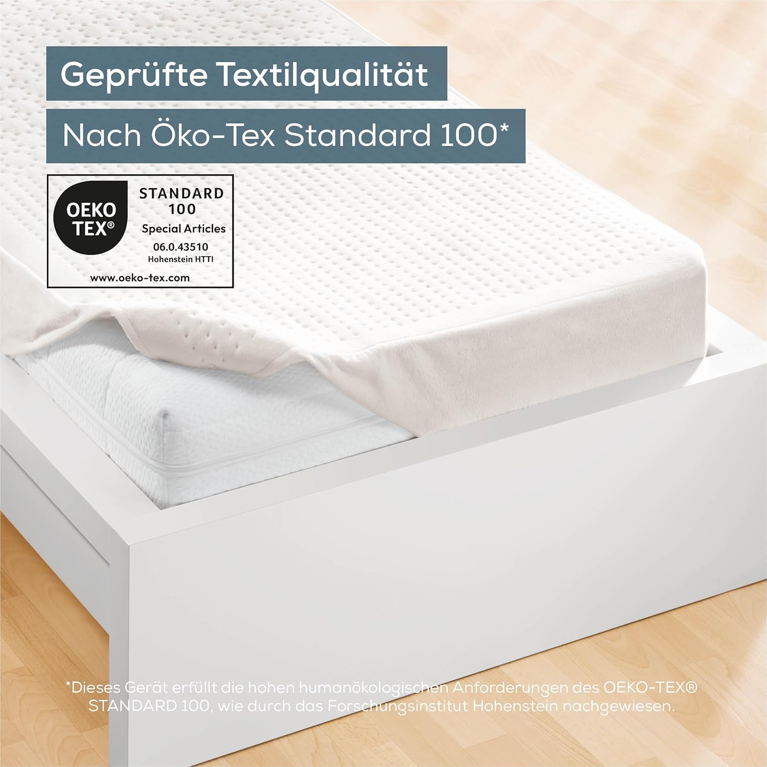 Beurer UB 101 Cosy Wärmeunterbett, Wärmebettunterlage für Einzelbett, 198 x 92 cm, Matratzenheizung mit 2 Wärmezonen, Variable Abschaltautomatik, 9 Temperaturstufen, ECO-Modus, waschbar