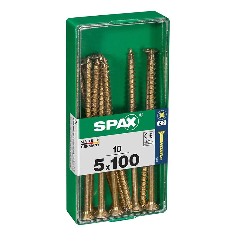 SPAX SENKHODE GUL 5X100, M 10 STK