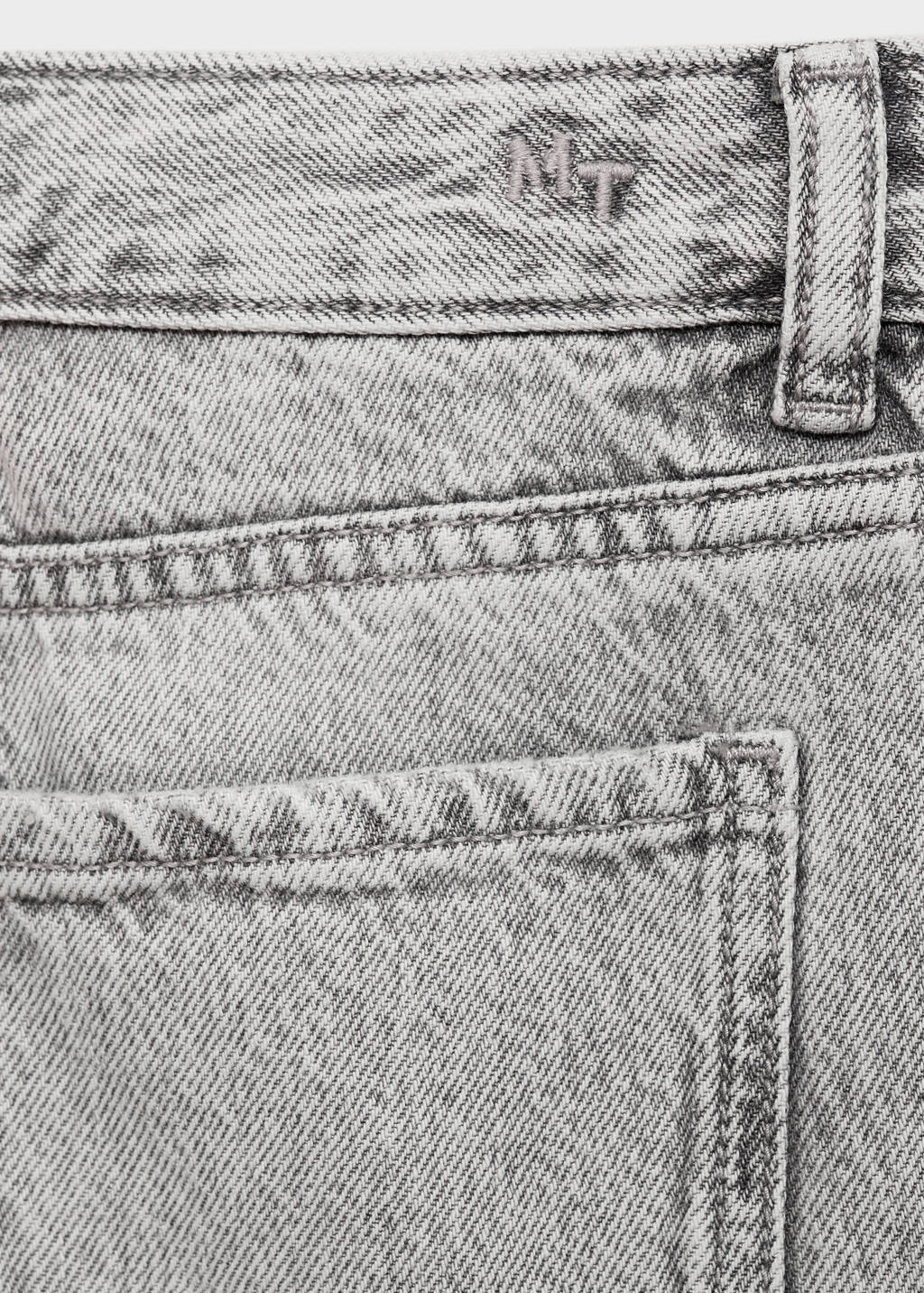 MANGO TEEN wide leg jeans grey denim