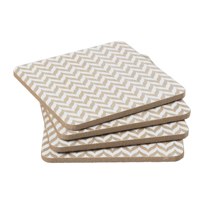 Onderzetter hout - set van 4