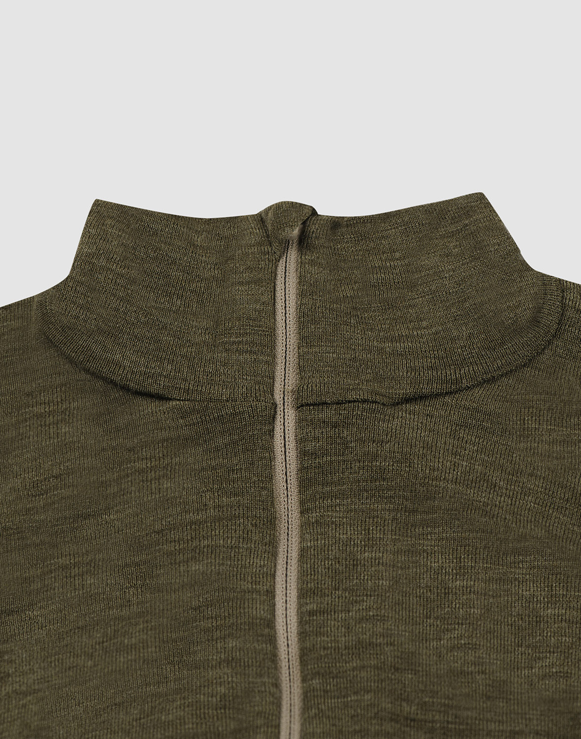 Shirt met ritssluiting van merinowol voor dames