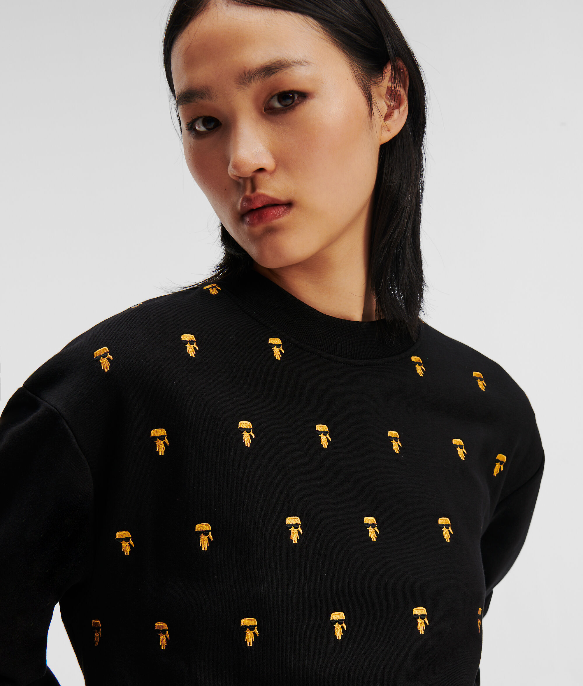 SWEAT-SHIRT À BRODERIE MÉTALLISÉE K/IKONIK