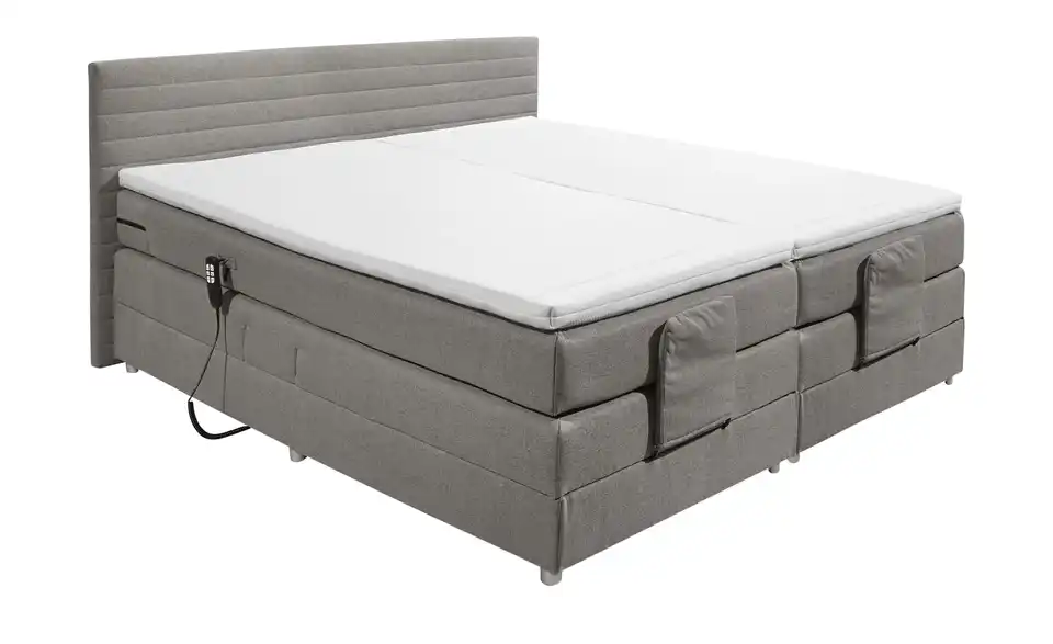 Boxspring-Motorbett Carmen Grau 180 cm