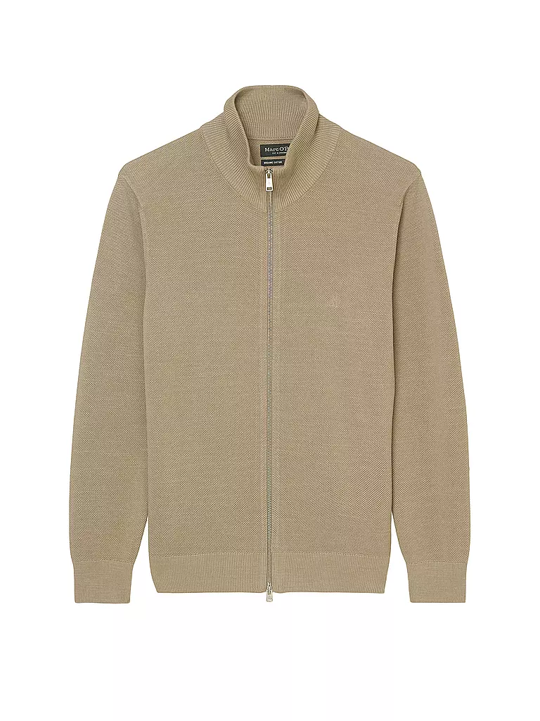MARC O'POLO Strickjacke hellbraun