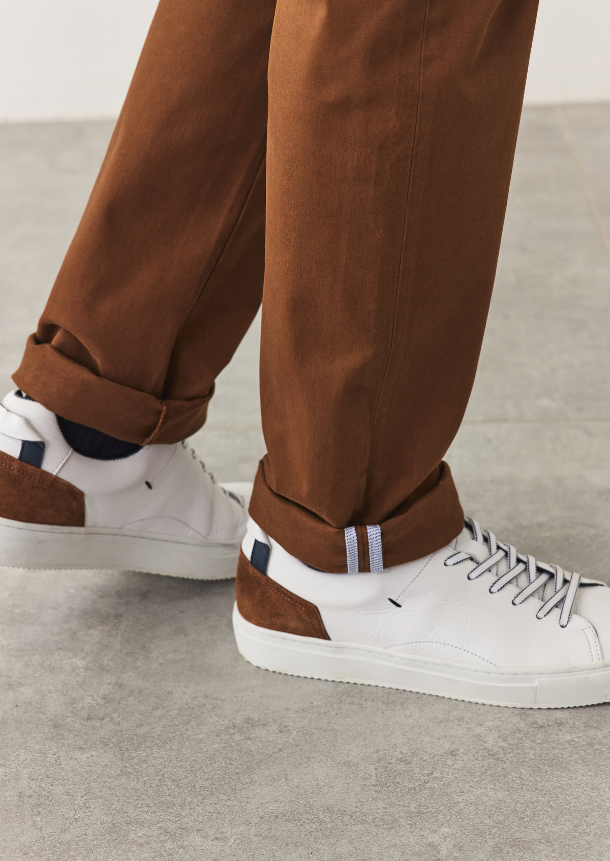 Chino slack skinny en coton stretch uni camel