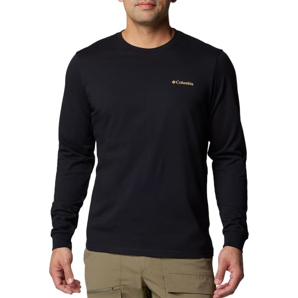 T-shirt COLUMBIA CSC SEASONAL LOGO LONG SLEEVE TEE BLACK/PEAKED BADGE