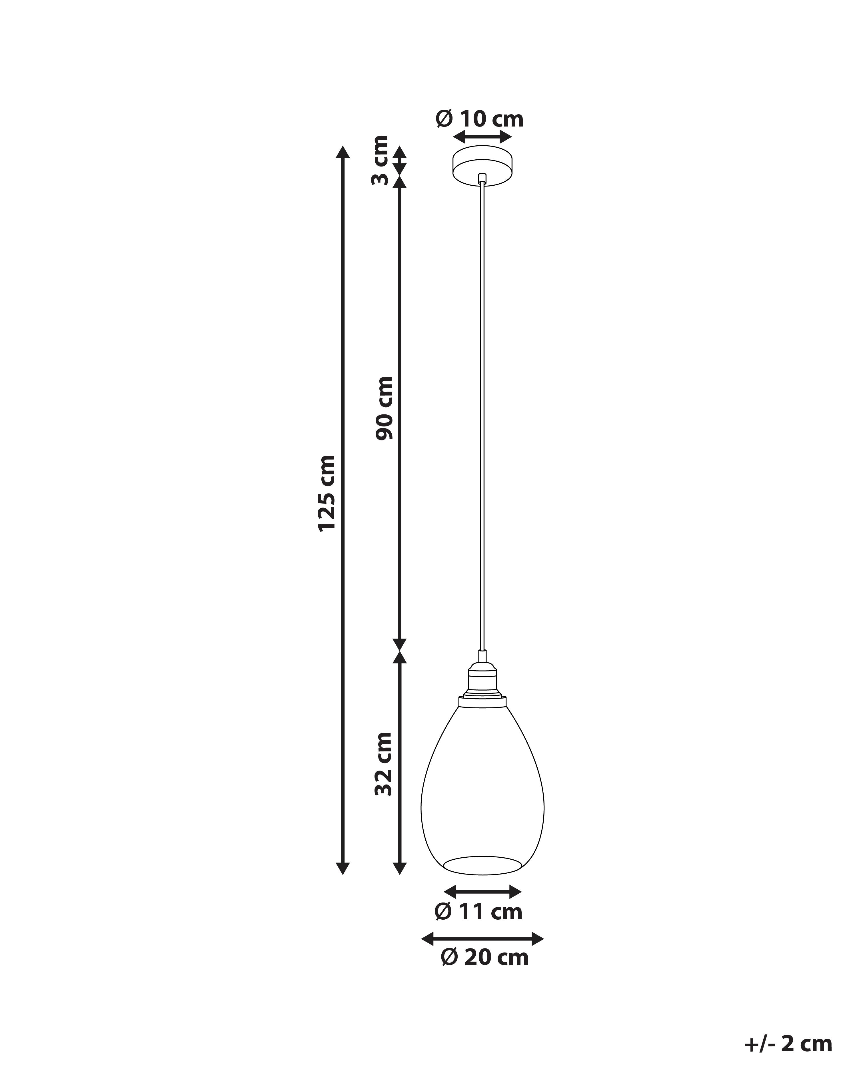 Hanglamp COOSA Glas Transparant