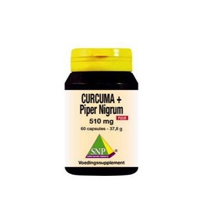 Snp Curcuma & piper nigummiesm 510 mg puur (60 capsules)