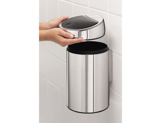 BRABANTIA - Poubelle Touch Touch Bin 3L Matt Steel 363986