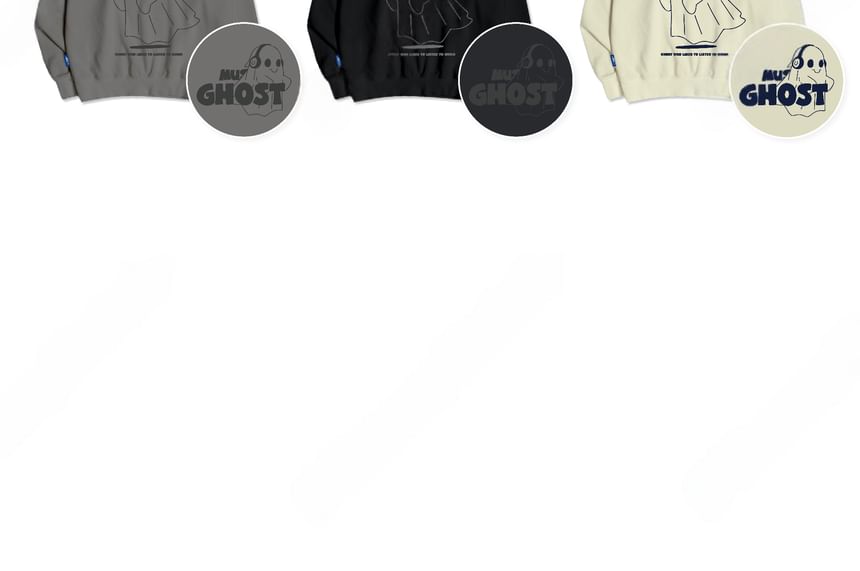 SeoulPop - Cartoon Print Loose-Fit Sweatshirt