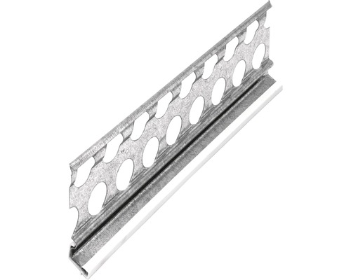 CATNIC gipsbasisprofiel, gegalvaniseerd staal met PVC-neus, voor gipsdikte 14 mm, 2500 x 14 x 53 mm