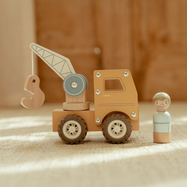 Little Dutch Kraanwagen Inclusief Pegdoll – Hout