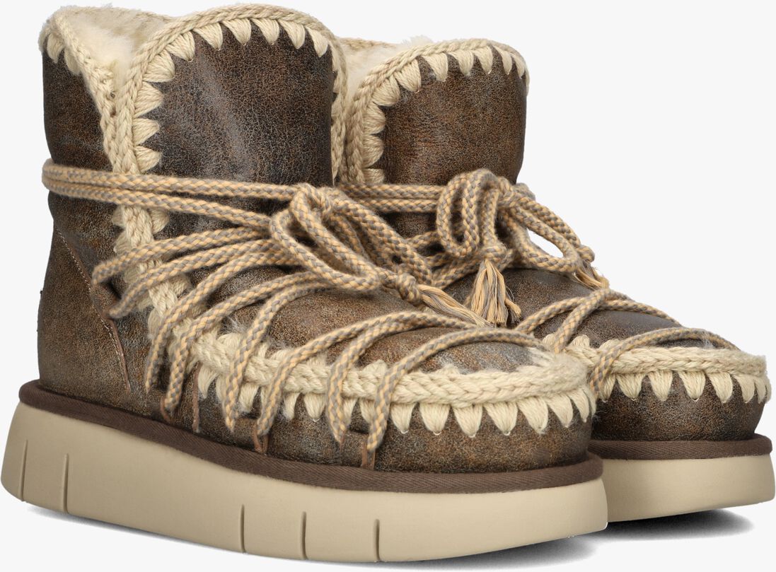 bruine mou boots bounce boot scoubidoo lace sp