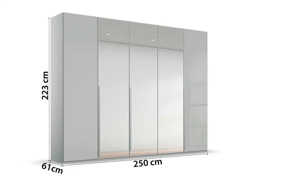 Drehtürenschrank 251 cm 5 Stück